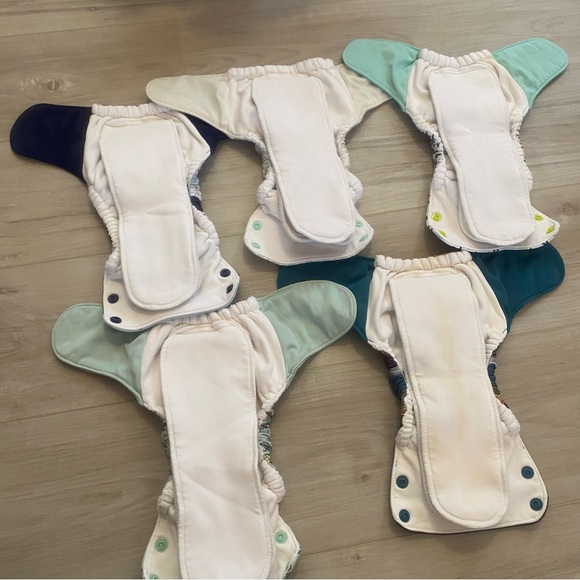 Grovia Double Lined All in one Colorful Patterned Cloth Diapers Set - Picture 10 of 12